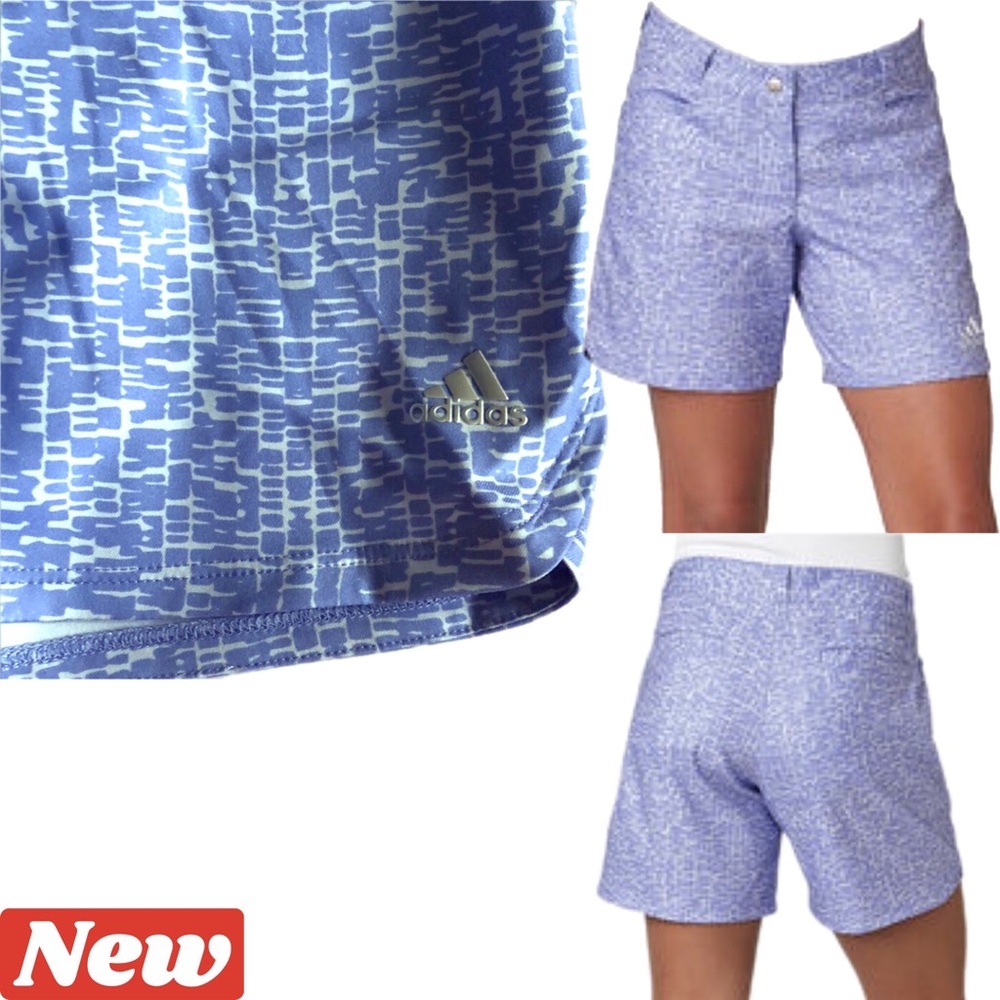 ๐ Adidas golf shorts purple with pattern 72 - Picture 4 of 16